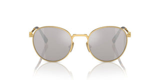 Miu Miu Smu 55zs Women Gold Round Sunglasses