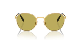 Miu Miu Smu 55zs Women Gold Round Sunglasses