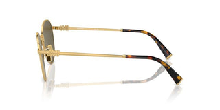Miu Miu Smu 55zs Women Gold Round Sunglasses