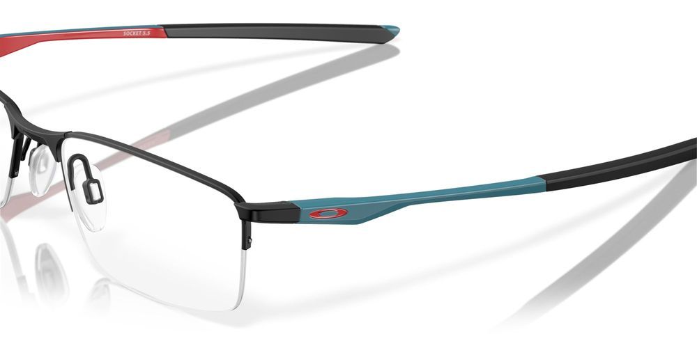 Oakley Socket 5.5 Ox 3218 Men Black Geometric Eyeglasses – Otticanet