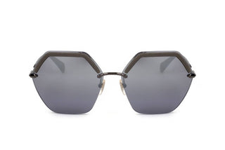 Police Spld37 Women Ruthenium Geometric Sunglasses