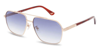Police Splq85 Unisex Rose Gold Geometric Sunglasses
