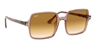 Ray-Ban SQUARE II RB 1973 women Brown Geometric Sunglasses