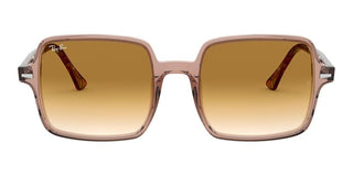Ray-Ban SQUARE II RB 1973 women Brown Geometric Sunglasses