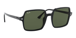 Ray-Ban SQUARE II RB 1973 women Black Geometric Sunglasses