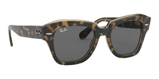 Ray-Ban STATE STREET RB 2186 unisex Havana Squared Sunglasses