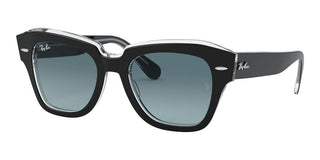 Ray-Ban STATE STREET RB 2186 unisex Black Squared Sunglasses