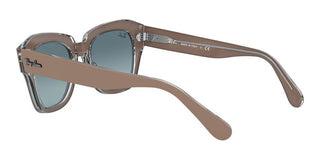 Ray-Ban STATE STREET RB 2186 unisex Brown Squared Sunglasses