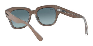 Ray-Ban STATE STREET RB 2186 unisex Brown Squared Sunglasses