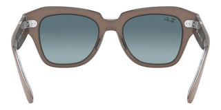 Ray-Ban STATE STREET RB 2186 unisex Brown Squared Sunglasses