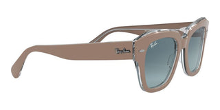 Ray-Ban STATE STREET RB 2186 unisex Brown Squared Sunglasses