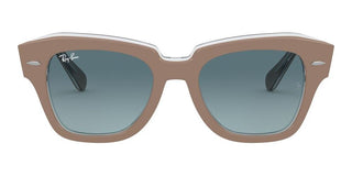 Ray-Ban STATE STREET RB 2186 unisex Brown Squared Sunglasses