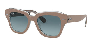 Ray-Ban STATE STREET RB 2186 unisex Brown Squared Sunglasses