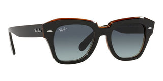 Ray-Ban STATE STREET RB 2186 unisex Black Squared Sunglasses