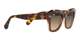 Ray-Ban STATE STREET RB 2186 unisex Havana Squared Sunglasses