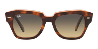 Ray-Ban STATE STREET RB 2186 unisex Havana Squared Sunglasses