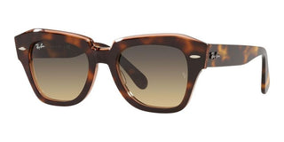 Ray-Ban STATE STREET RB 2186 unisex Havana Squared Sunglasses