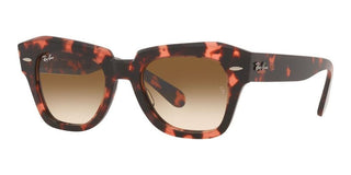Ray-Ban STATE STREET RB 2186 unisex Havana Squared Sunglasses