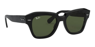 Ray-Ban STATE STREET RB 2186 unisex Black Squared Sunglasses