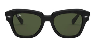 Ray-Ban STATE STREET RB 2186 unisex Black Squared Sunglasses