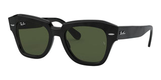 Ray-Ban STATE STREET RB 2186 unisex Black Squared Sunglasses