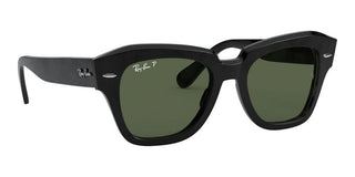 Ray-Ban STATE STREET RB 2186 unisex Black Squared Sunglasses