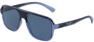 Dolce & Gabbana STEP INJECTION DG 6134 men Blue Pilot Sunglasses