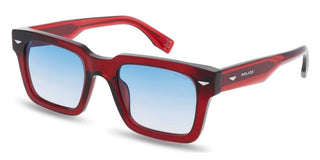 Police Supernova 2 Splq88e Men Red Squared Sunglasses