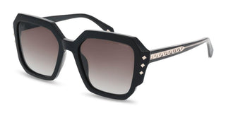 Police Superstar 3 Splr23 Unisex Black Rectangle Sunglasses