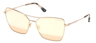 Tom Ford SYE FT 0738 women Gold Geometric Sunglasses