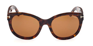 Tom Ford TAMARA-02 FT 1114 women Havana Cat Eye Sunglasses