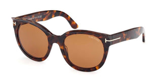Tom Ford TAMARA-02 FT 1114 women Havana Cat Eye Sunglasses