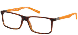 Timberland TB1650 unisex Havana Squared Eyeglasses