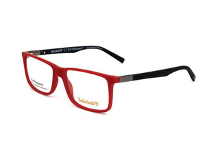 Timberland Tb1650 Unisex Red Squared Eyeglasses