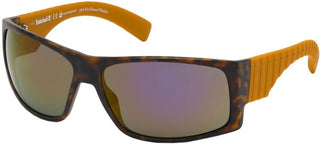 Timberland TB9215 unisex Havana Geometric Sunglasses