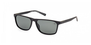 Timberland TB9312 unisex Black Rectangle Sunglasses