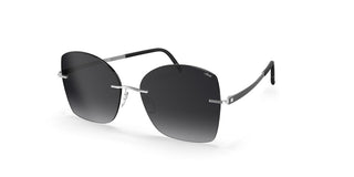 Silhouette Terranea Rimless 8193 Unisex Ruthenium Butterfly Sunglasses