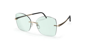Silhouette Terranea Rimless 8193 Unisex Gold Butterfly Sunglasses