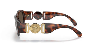 Versace The Clans Ve 4361 Unisex Havana Geometric Sunglasses