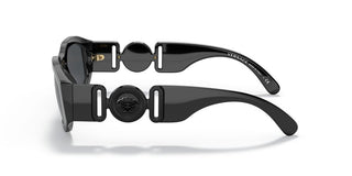 Versace The Clans Ve 4361 Unisex Black Geometric Sunglasses