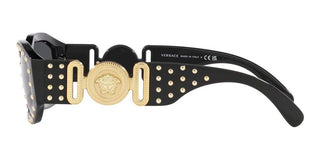 Versace The Clans Ve 4361 Men Black Geometric Sunglasses