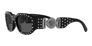 Versace The Clans Ve 4361 Men Black Geometric Sunglasses