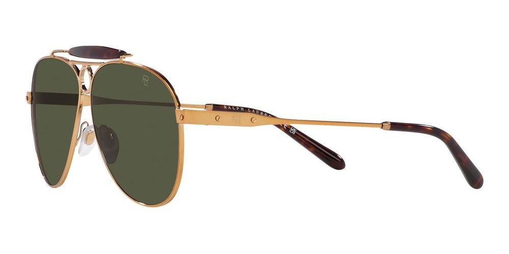Ralph Lauren The Counrtyman Rl 7078 Men Gold Pilot Sunglasses