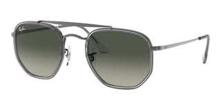 Ray-Ban THE MARSHAL II RB 3648M unisex Ruthenium Pilot Sunglasses