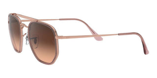 Ray-Ban THE MARSHAL II RB 3648M unisex Rose gold Pilot Sunglasses