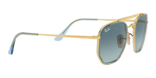 Ray-Ban THE MARSHAL II RB 3648M unisex Gold Pilot Sunglasses