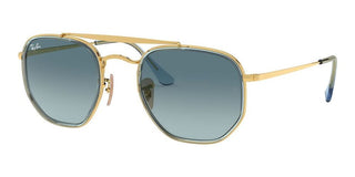 Ray-Ban THE MARSHAL II RB 3648M unisex Gold Pilot Sunglasses