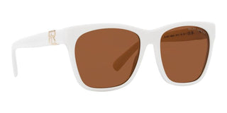 Ralph Lauren THE RICKY II RL 8212 women White Squared Sunglasses