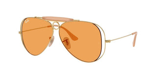 Ray-ban The Shooter By Dolce&gabbana Rb 3138m Unisex Gold Pilot Sunglasses