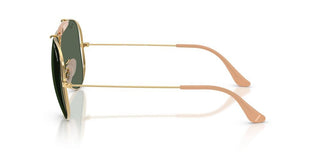 Ray-ban The Shooter By Dolce&gabbana Rb 3138m Unisex Gold Pilot Sunglasses